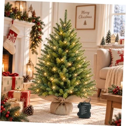 3ft pre lit artificiale - 3ft, pre-lit